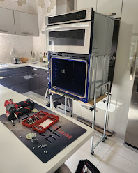 Wall oven repair setup in a Fort Myers home