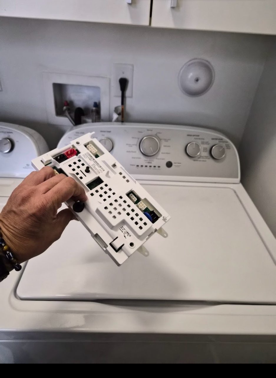 Replacement washer control panel ready for installation